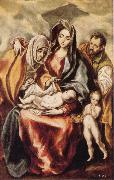 El Greco The Holy Family with St Anne and the Young St JohnBaptist Germany oil painting artist